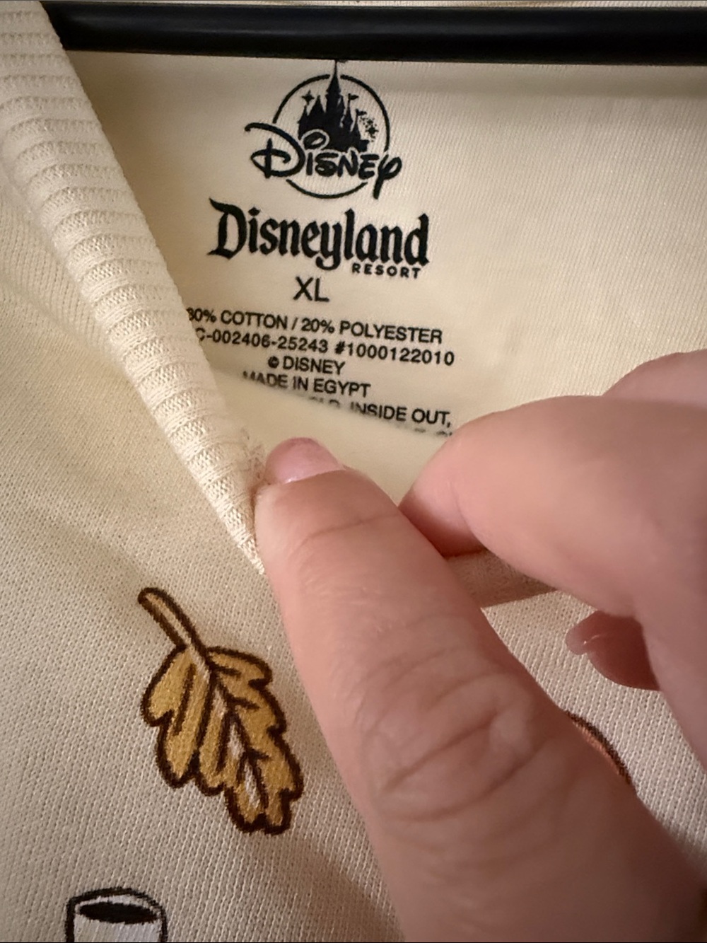 Disneyland 2025 Pumpkin Spice Graphic Sweatshirt - Cream, from DISNEYLAND - Picture 3 of 3
